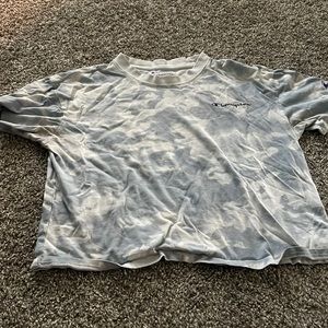 Tie dye blue champion short sleeve
